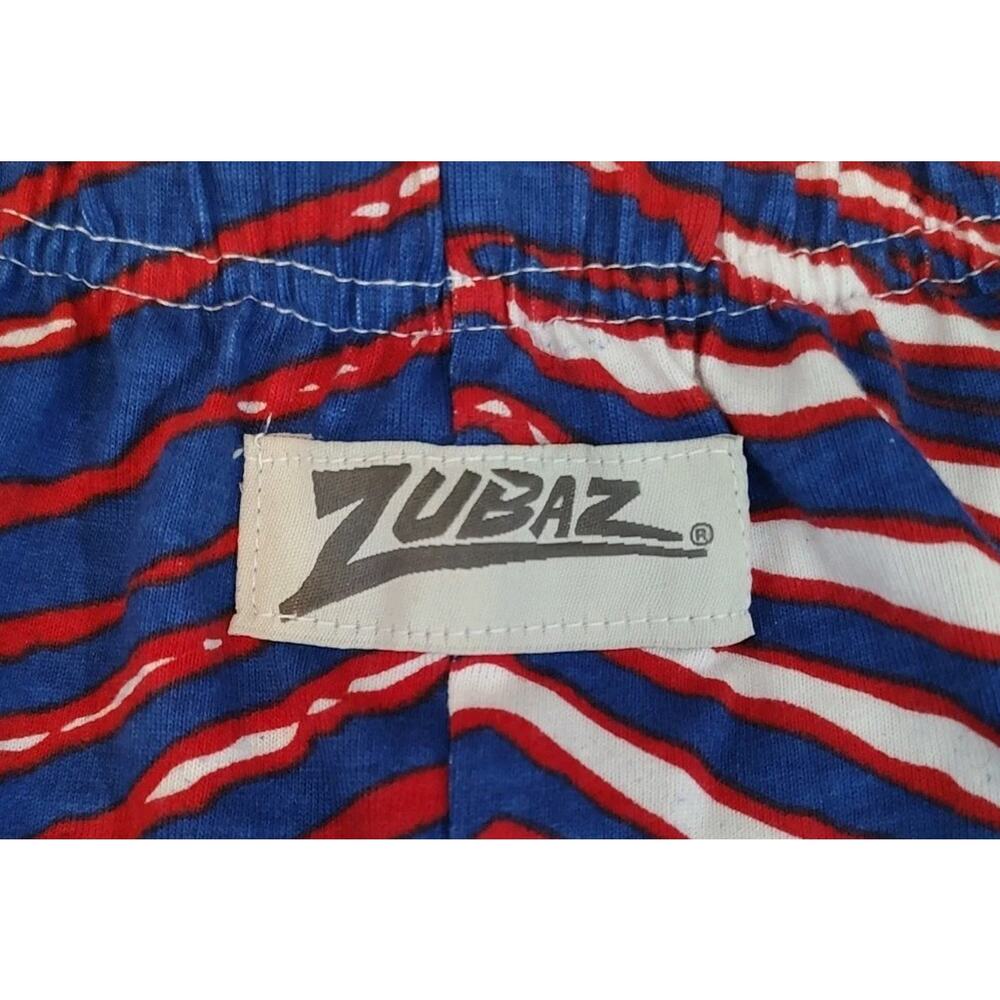 Men's Vintage NFL Buffalo Bills Zubaz Game Day Team Zebra Stripes Shorts - Small - Picture 4 of 5